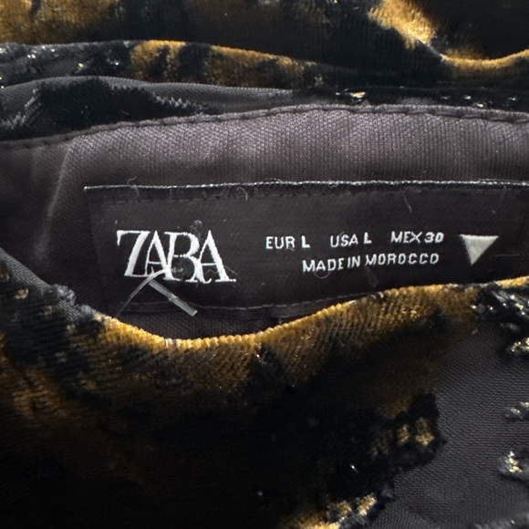 ✨ ZARA Velvet Neck Scarf Top | Size L | New - Picture 10 of 10